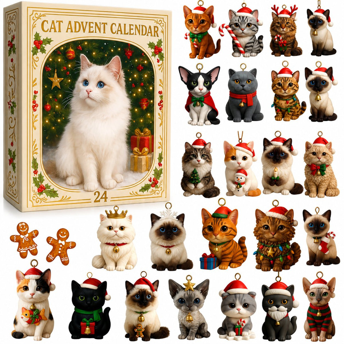 🎅Christmas Gift🎁2026 Cat Lovers Advent Calendar