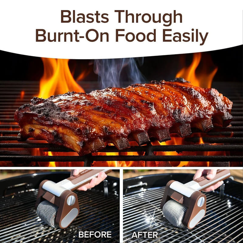 Cordless Bristle-free Grill Brush