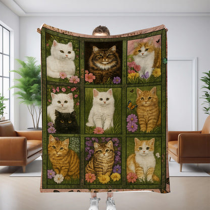 Sleeping Royal Cat Blanket- Premium Blanket