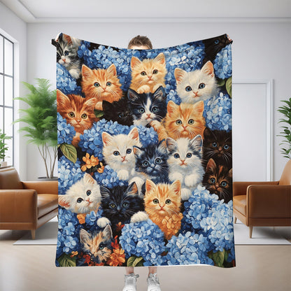 Sleeping Royal Cat Blanket- Premium Blanket