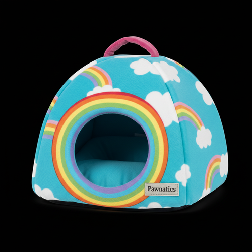 Rainbow Space Capsule Dog Bed