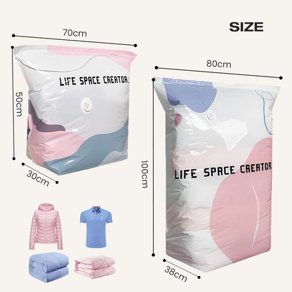 ◼️No-Pump Large Vacuum Storage Compression Bags☄️Most practical☄️Most cost-effective