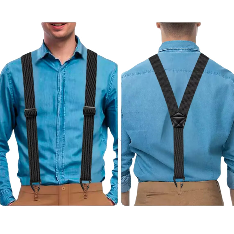 ⏰Men's X-Back Suspenders with Hook Clips
