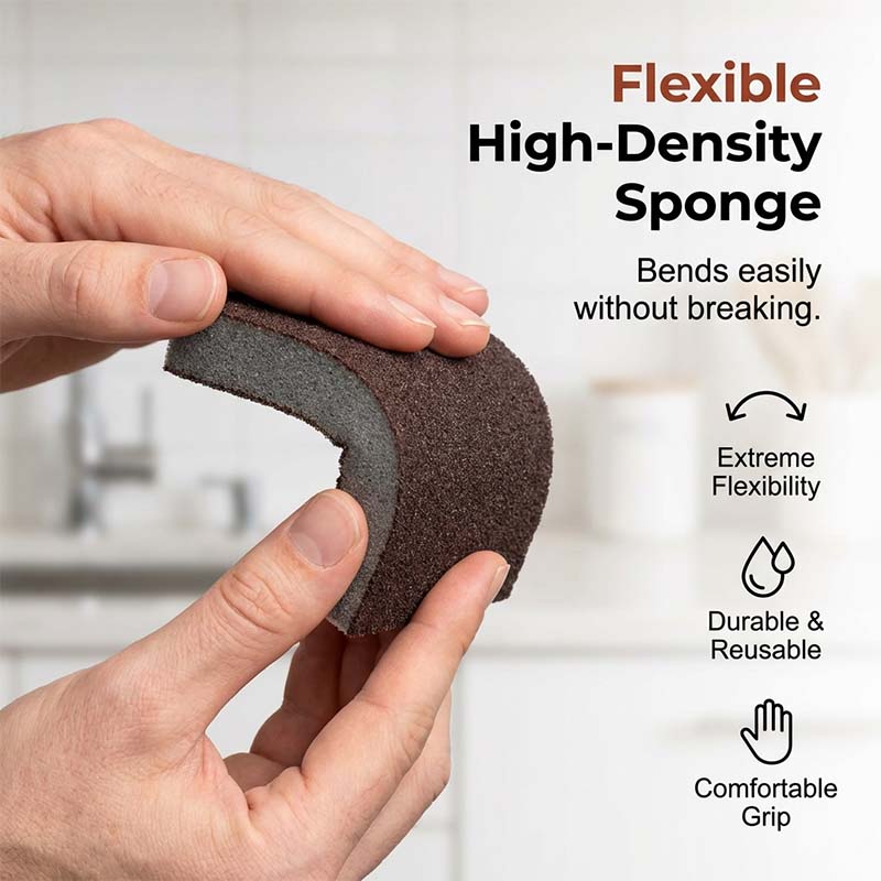 Emery Sponge Scrubber for Heavy-Duty Cleaning
