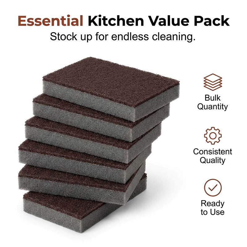 Emery Sponge Scrubber for Heavy-Duty Cleaning