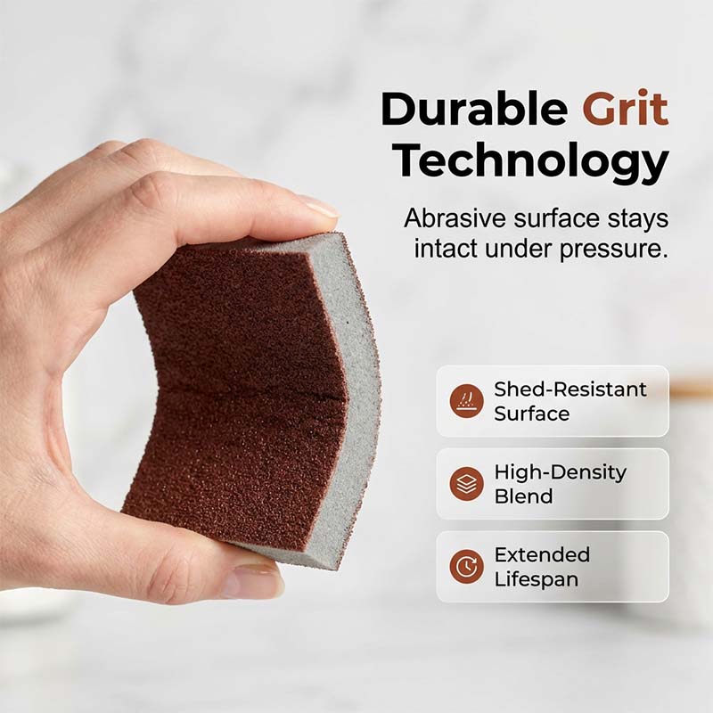 Emery Sponge Scrubber for Heavy-Duty Cleaning