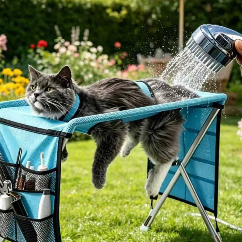 ⏳Last Day Sale⏰2-in-1 Foldable Pet Grooming Bed🐱🐶🛋️
